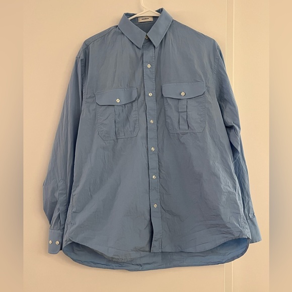 Wardrobe.nyc buttondown shirt blue sz M - Picture 2 of 3
